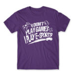 E-sport Gamer Dark Purple Men's T-shirt for Streamer, Work