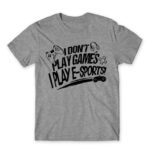 E-sport Gamer Grey Melange Men's T-shirt for Streamer, Work