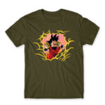 Eat like Goku Army Men's T-shirt for Anime, Dragon Ball