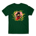 Eat like Goku Bottle Green Men's T-shirt for Anime, Dragon Ball