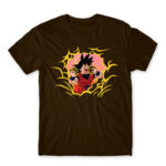 Eat like Goku Chocolate Men's Tee for Anime, Dragon Ball