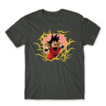 Eat like Goku Dark Grey Men's Tee for Anime, Dragon Ball