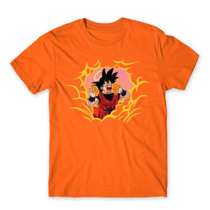 Eat like Goku Orange Men's Tee for Anime, Dragon Ball