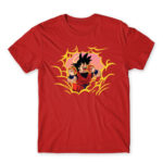 Eat like Goku Red Men's Tee for Anime, Dragon Ball