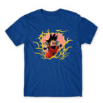 Eat like Goku Royal Blue Men's Tee for Anime, Dragon Ball
