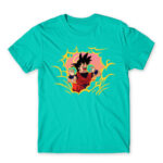 Eat like Goku Turquoise Men's Tee for Anime, Dragon Ball