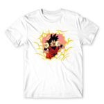 Eat like Goku White Men's Tee for Anime, Dragon Ball