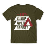 Eat, Sleep, Apex, Repeat Army Men's Tee