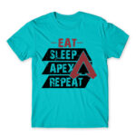 Eat, Sleep, Apex, Repeat Atoll Blue Men's T-shirt