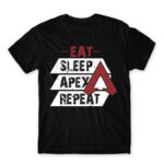 Eat, Sleep, Apex, Repeat Black Men's Tee