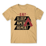 Eat, Sleep, Apex, Repeat Sand Men's T-shirt