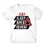 Eat, Sleep, Apex, Repeat White Men's T-shirt