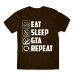 Eat, sleep, GTA, repeat Chocolate Men's Tee