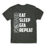 Eat, sleep, GTA, repeat Dark Grey Men's T-shirt
