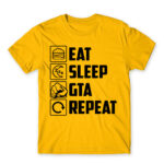 Eat, sleep, GTA, repeat Gold Men's Tee