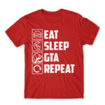 Eat, sleep, GTA, repeat Red Men's Tee