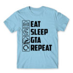 Eat, sleep, GTA, repeat Sky Blue Men's Tee