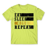 Eat, sleep, League, repeat Apple Green Men's Tee for Gaming, League Of Legends