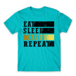 Eat, sleep, League, repeat Atoll Blue Men's Tee for Gaming, League Of Legends