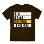 Eat, sleep, League, repeat Chocolate Men's Tee for Gaming, League Of Legends