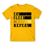 Eat, sleep, League, repeat Gold Men's Tee for Gaming, League Of Legends