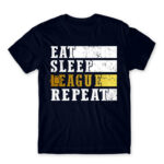 Eat, sleep, League, repeat Navy Men's T-shirt for Gaming, League Of Legends