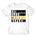 Eat, sleep, League, repeat White Men's Tee for Gaming, League Of Legends