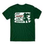 Eat Sleep LoL Repeat Bottle Green Men's T-shirt for Gaming, League Of Legends