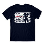 Eat Sleep LoL Repeat Navy Men's Tee for Gaming, League Of Legends