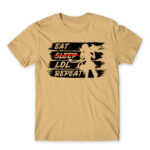 Eat Sleep LoL Repeat Sand Men's Tee for Gaming, League Of Legends