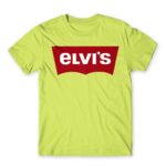 Elvi’s Apple Green Men's T-shirt for Brand Parody, Funny