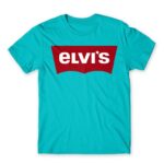 Elvi’s Atoll Blue Men's T-shirt for Brand Parody, Funny