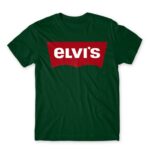Elvi’s Bottle Green Men's T-shirt for Brand Parody, Funny