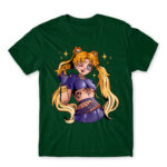 Emo Sailor moon Bottle Green Men's Tee for Anime, Sailor Moon