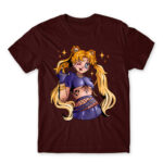 Emo Sailor moon Burgundy Men's T-shirt for Anime, Sailor Moon