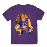 Emo Sailor moon Dark Purple Men's T-shirt for Anime, Sailor Moon