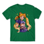 Emo Sailor moon Kelly Green Men's Tee for Anime, Sailor Moon