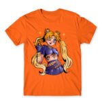 Emo Sailor moon Orange Men's T-shirt for Anime, Sailor Moon