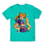Emo Sailor moon Turquoise Men's T-shirt for Anime, Sailor Moon