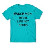 Error 404 Atoll Blue Men's T-shirt for Antisocial, Funny