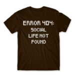 Error 404 Chocolate Men's Tee for Antisocial, Funny