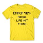 Error 404 Lemon Men's T-shirt for Antisocial, Funny