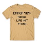 Error 404 Sand Men's Tee for Antisocial, Funny