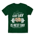 Every day is a rest day Bottle Green Men's T-shirt for Funny, Laziness