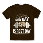Every day is a rest day Chocolate Men's T-shirt for Funny, Laziness