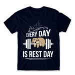 Every day is a rest day Navy Men's Tee for Funny, Laziness