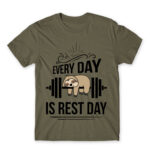 Every day is a rest day Zinc Men's Tee for Funny, Laziness