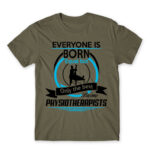 Everyone is born equal – Physiotherapist Zinc Men's T-shirt for Physiotherapist, Work