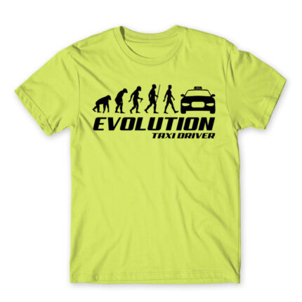 Evolution Apple Green Men's T-shirt for Taxi Driver, Work