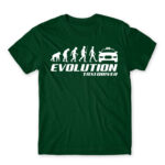 Evolution Bottle Green Men's Tee for Taxi Driver, Work